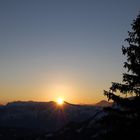 Sonnenuntergang auf Heli's Loserhütte