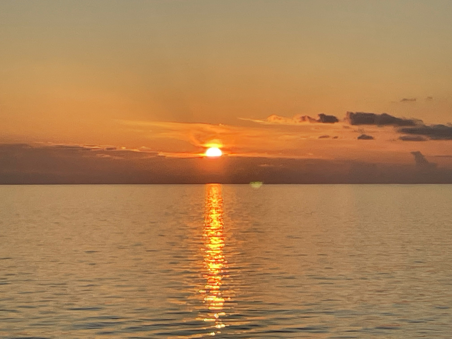 Sonnenuntergang auf hohersee 