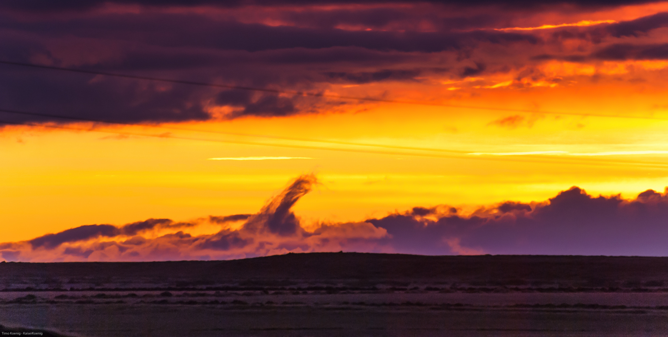 Sonnenuntergang auf isländisch