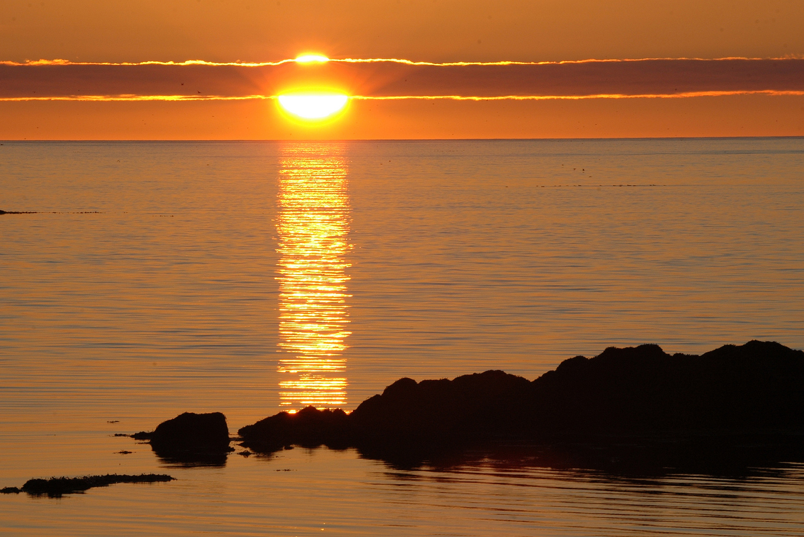 Sonnenuntergang auf Island