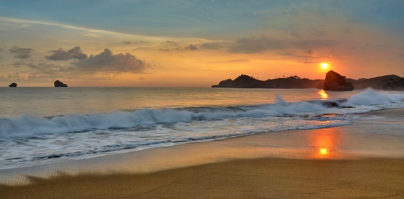 Sonnenuntergang auf Java