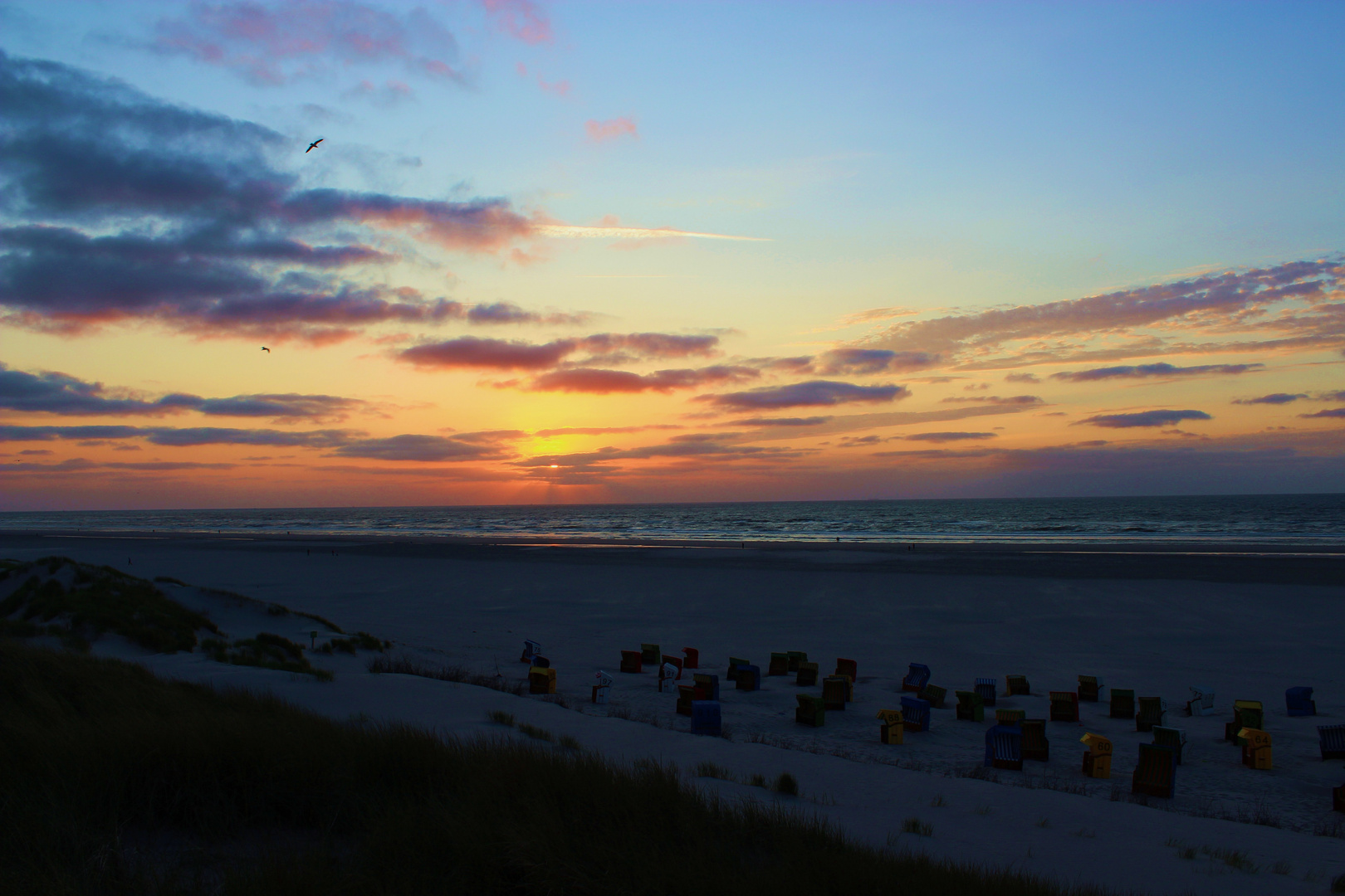 Sonnenuntergang auf Juist