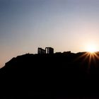 Sonnenuntergang auf Kap Sounio