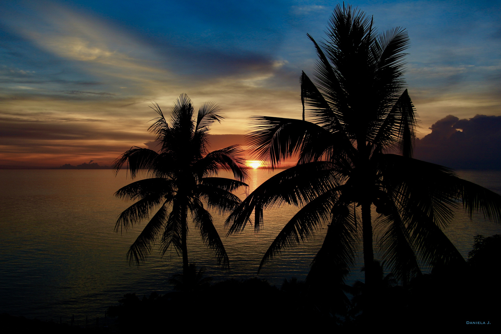 Sonnenuntergang auf Koh Phangan, Thailand