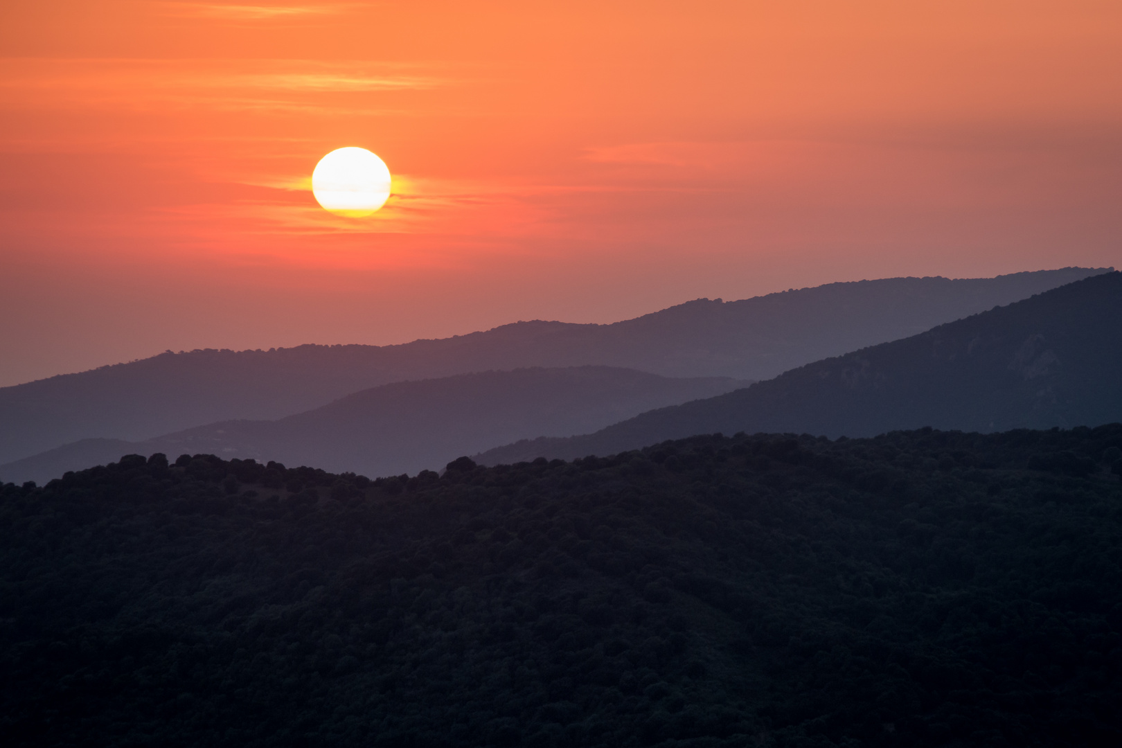 Sonnenuntergang auf Korsika