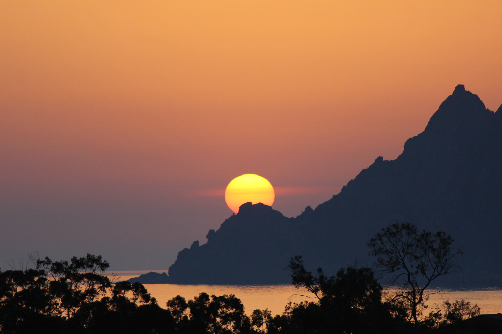 Sonnenuntergang auf Korsika