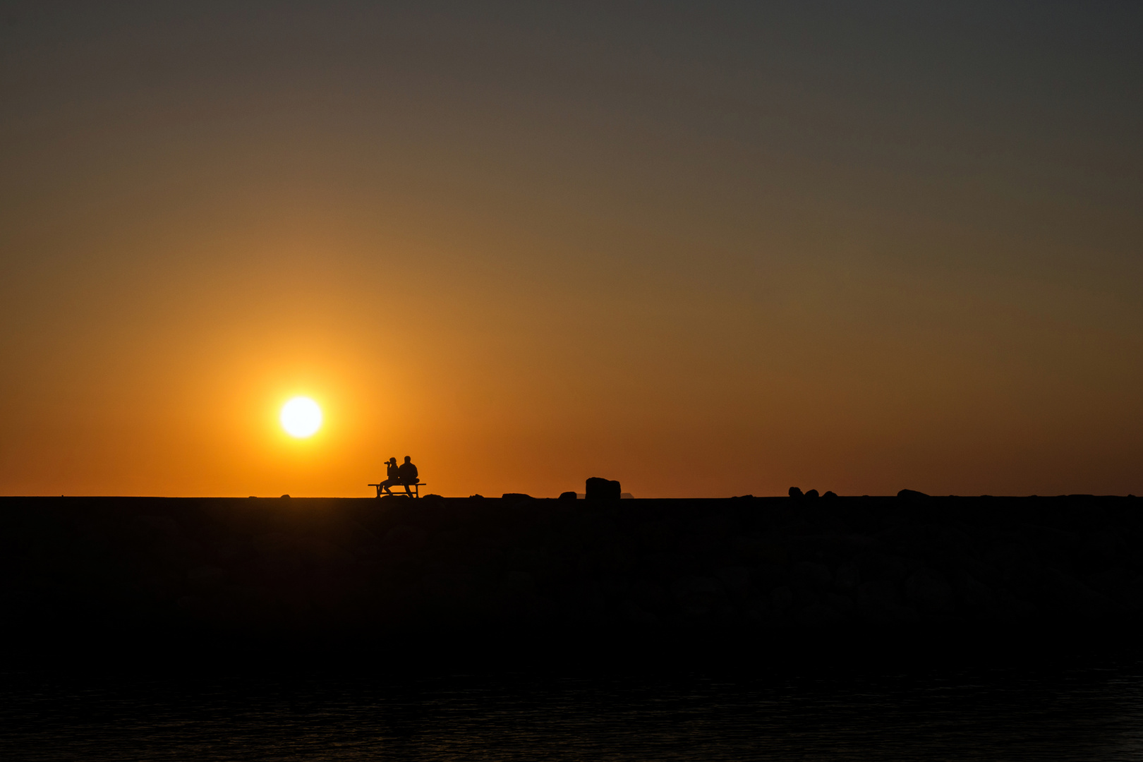 Sonnenuntergang auf Kreta, 1