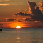 Sonnenuntergang auf La Digue, Seychellen