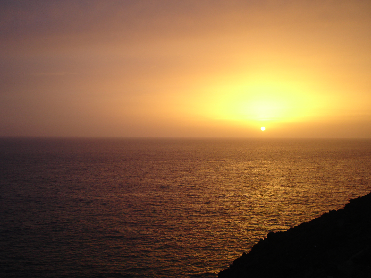 Sonnenuntergang auf La Palma