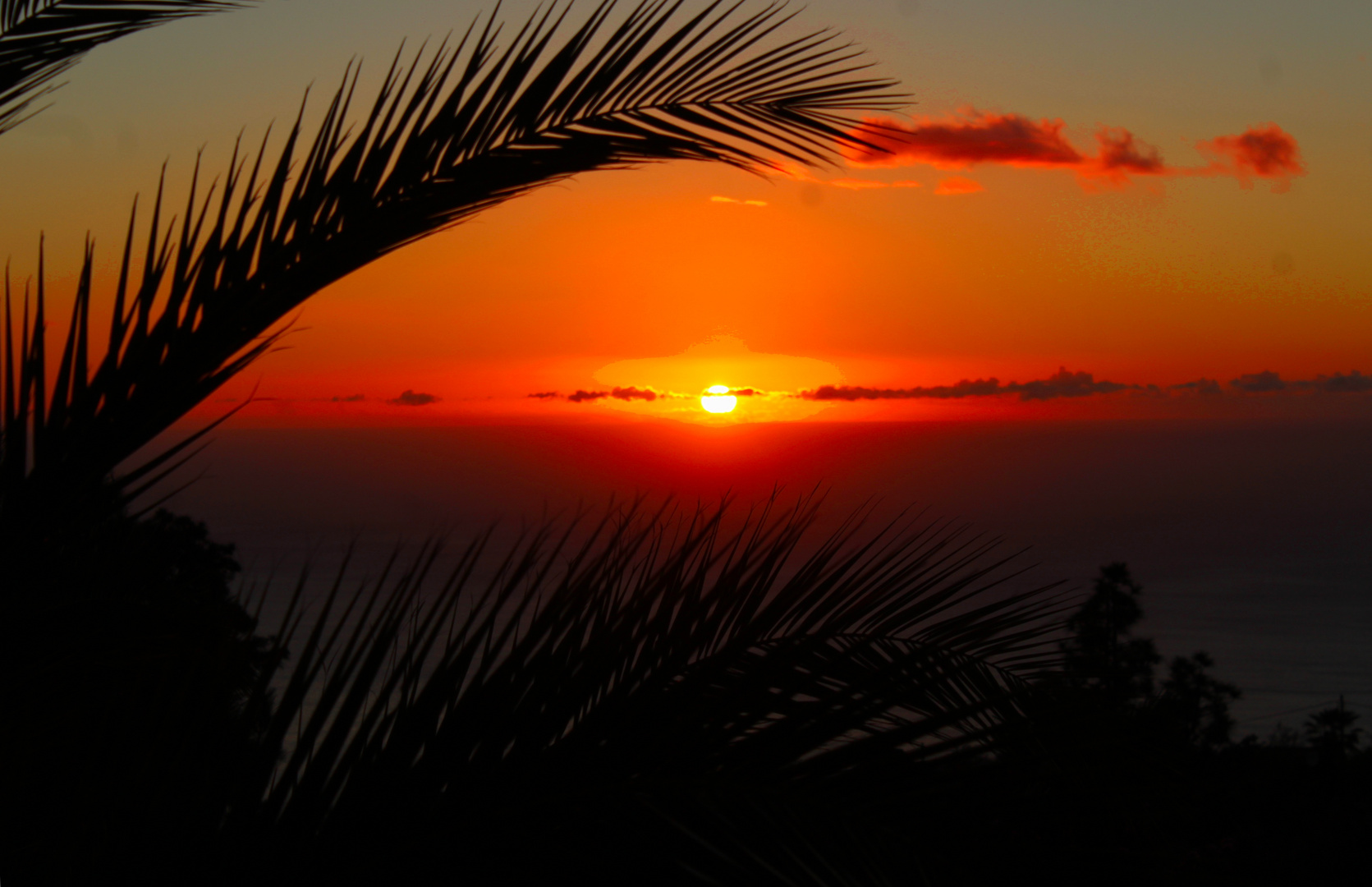 Sonnenuntergang auf La Palma