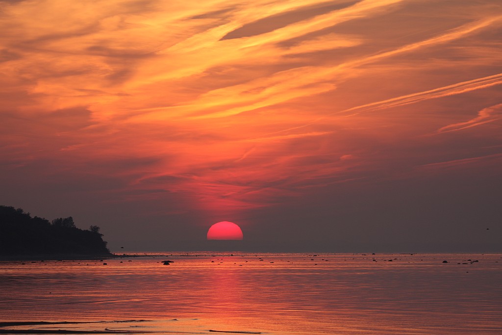 Sonnenuntergang auf Langenwerder