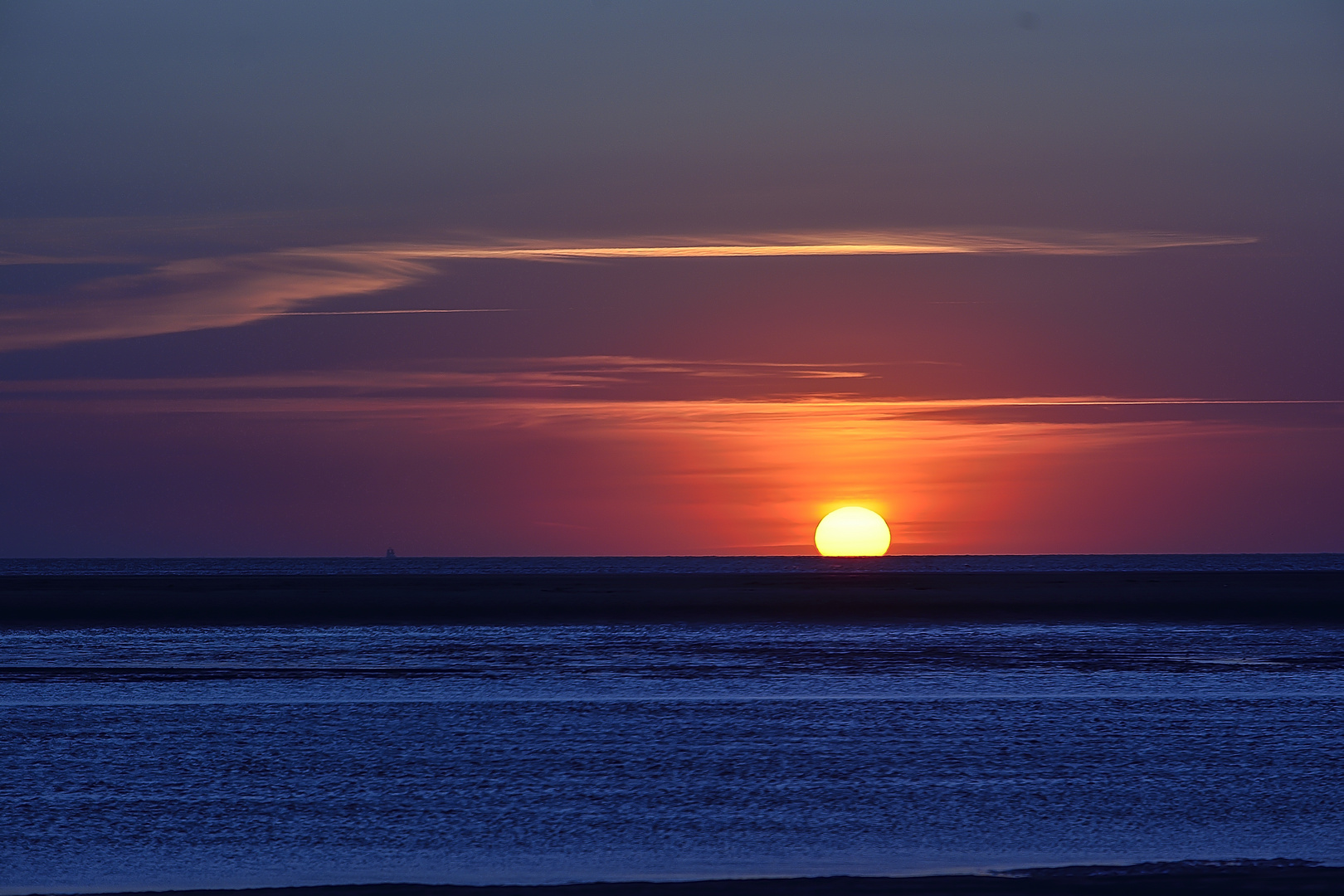 Sonnenuntergang auf Langeoog