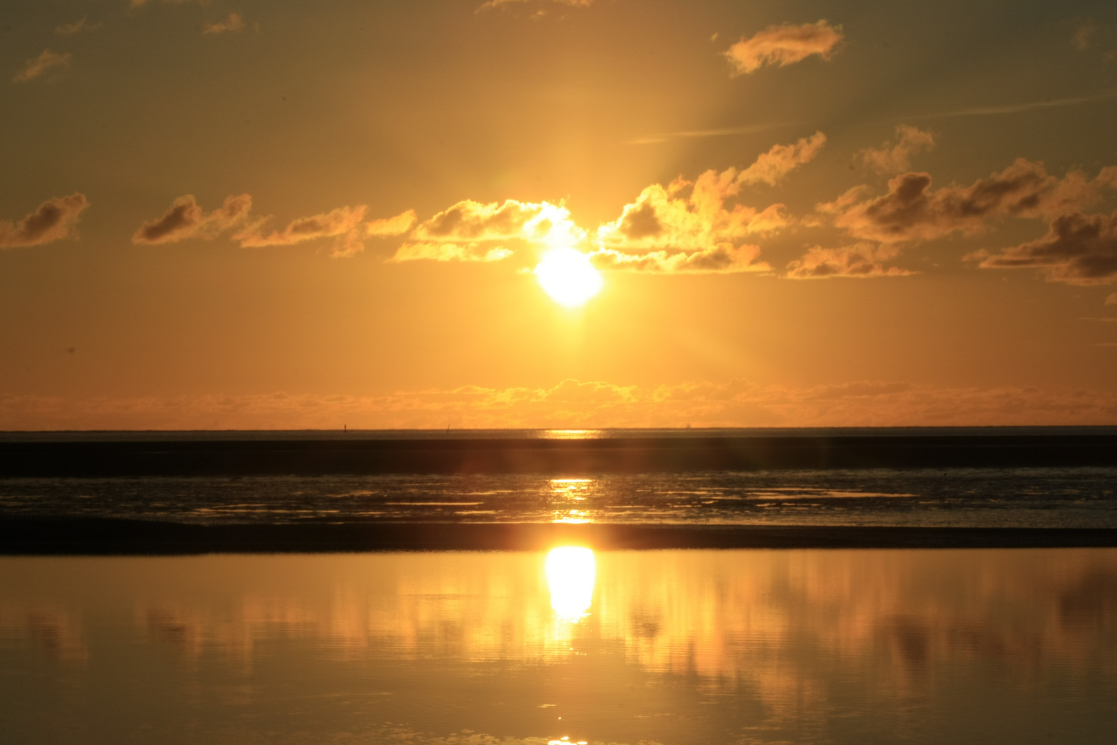 Sonnenuntergang auf Langeoog