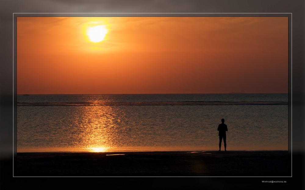 Sonnenuntergang auf Langeoog