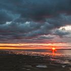 Sonnenuntergang auf Langeoog im November