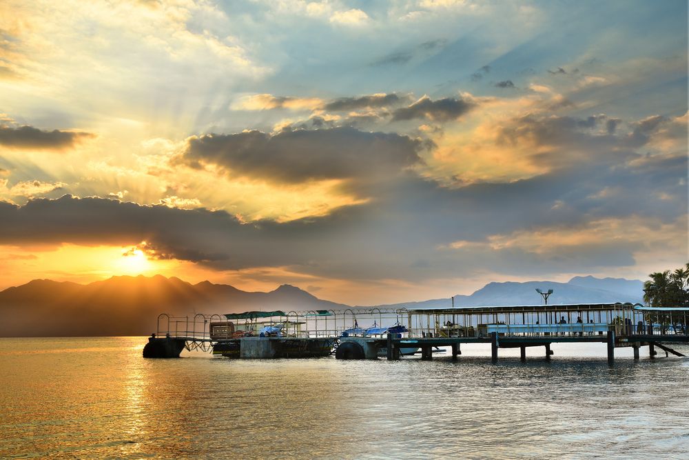 Sonnenuntergang auf Luzon / Philippinen