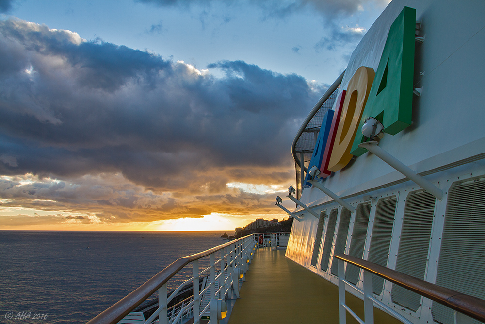 Sonnenuntergang auf Madeira