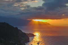 Sonnenuntergang auf Madeira