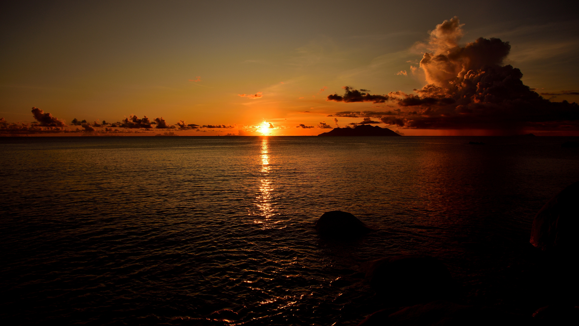 Sonnenuntergang auf Mahe