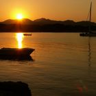 Sonnenuntergang auf Mallorca im "Hafen" von Portocolom