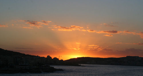 Sonnenuntergang auf Malta