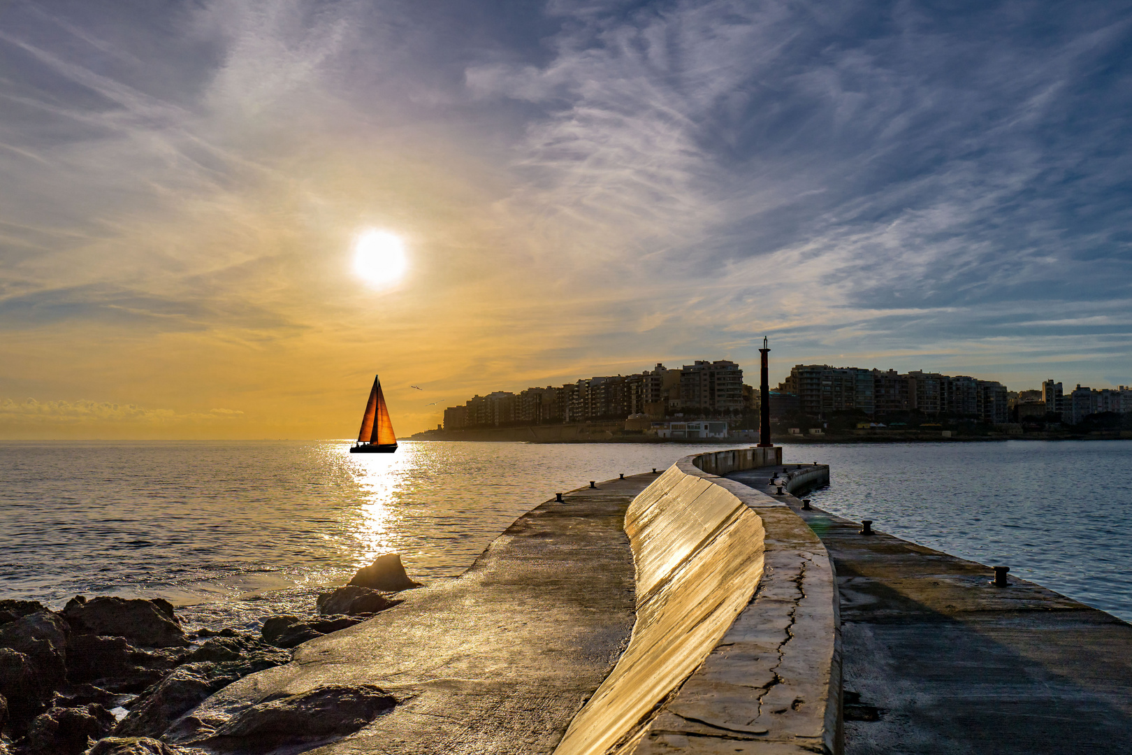 Sonnenuntergang auf Malta (St. Juliens)