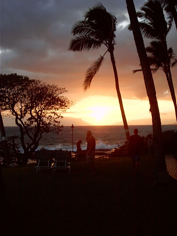 Sonnenuntergang auf Maui, Hawaii