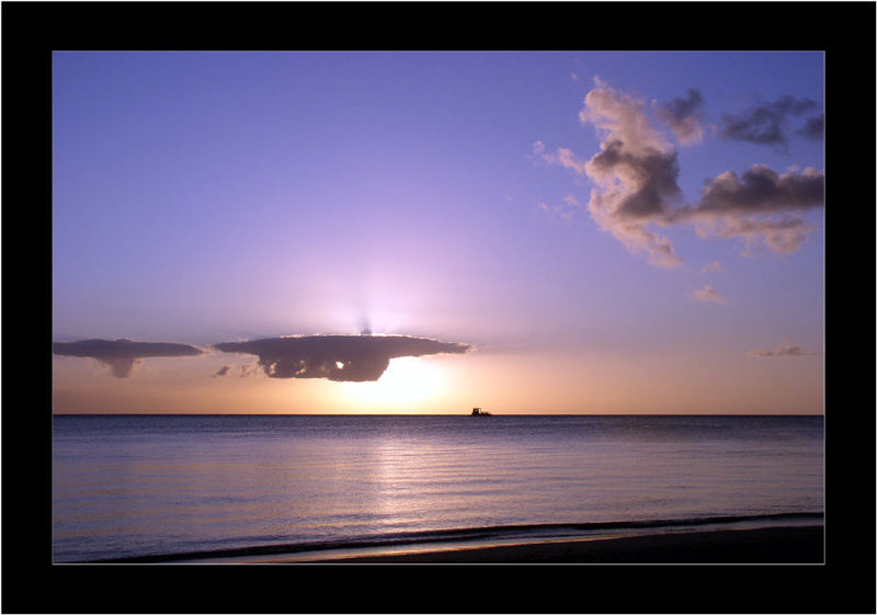 Sonnenuntergang auf Mauritius