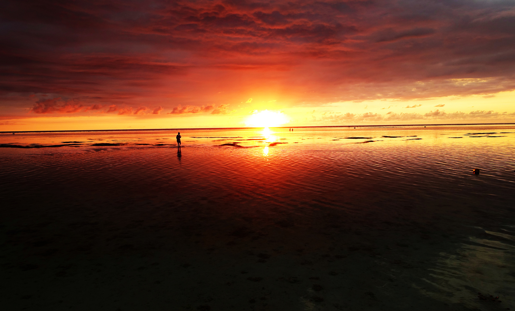 Sonnenuntergang auf Mauritius