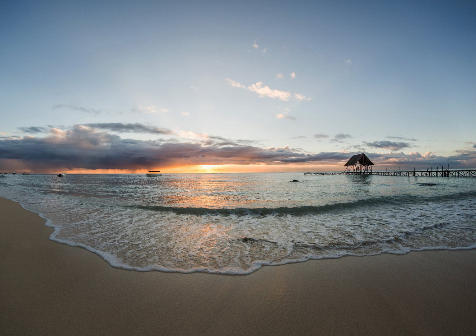 Sonnenuntergang auf Mauritius