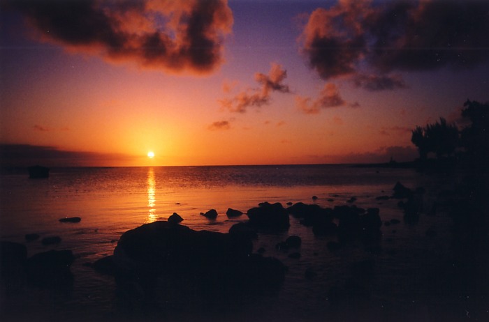 Sonnenuntergang auf Mauritius