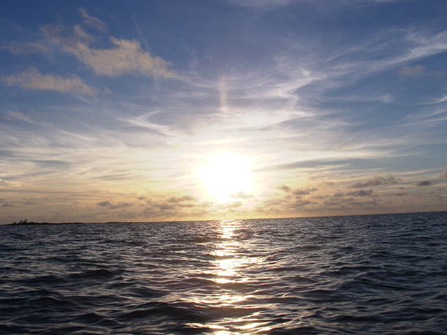 Sonnenuntergang auf Mauritius