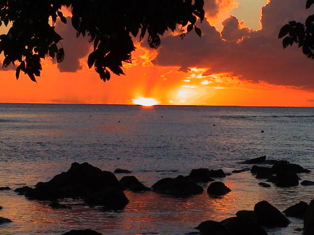 Sonnenuntergang auf Mauritius