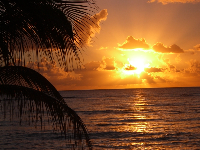 Sonnenuntergang auf Mauritius