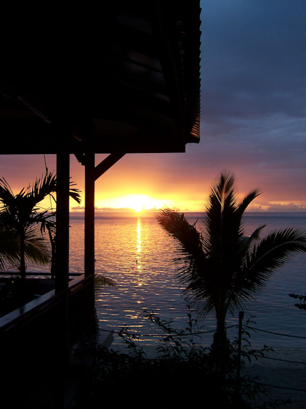 Sonnenuntergang auf Mauritius