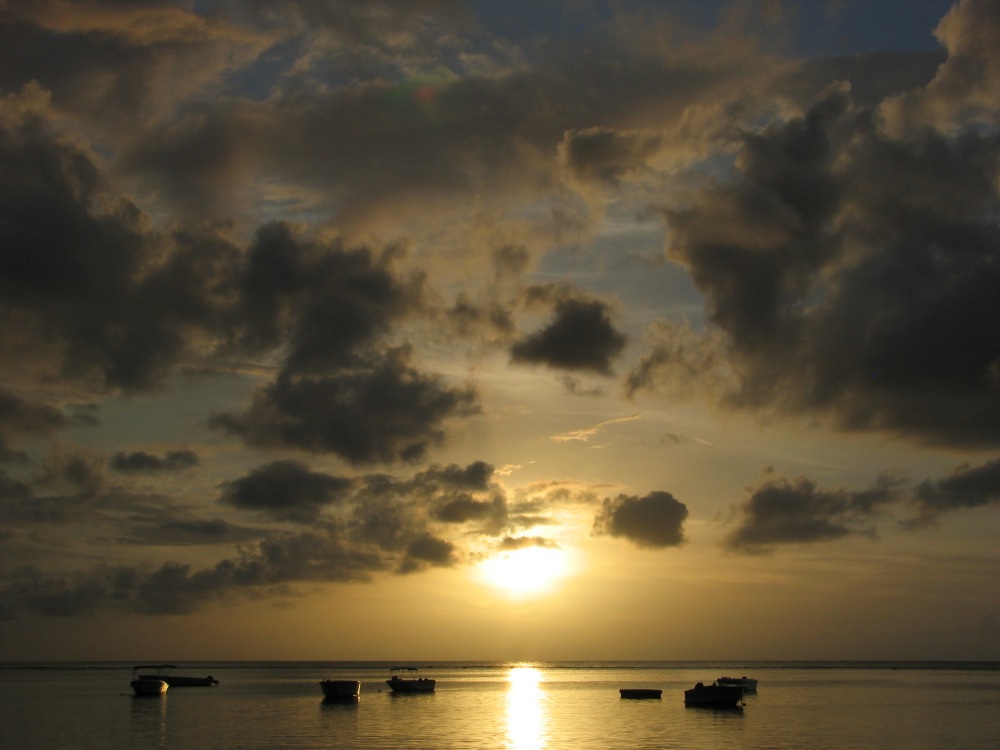 Sonnenuntergang auf Mauritius