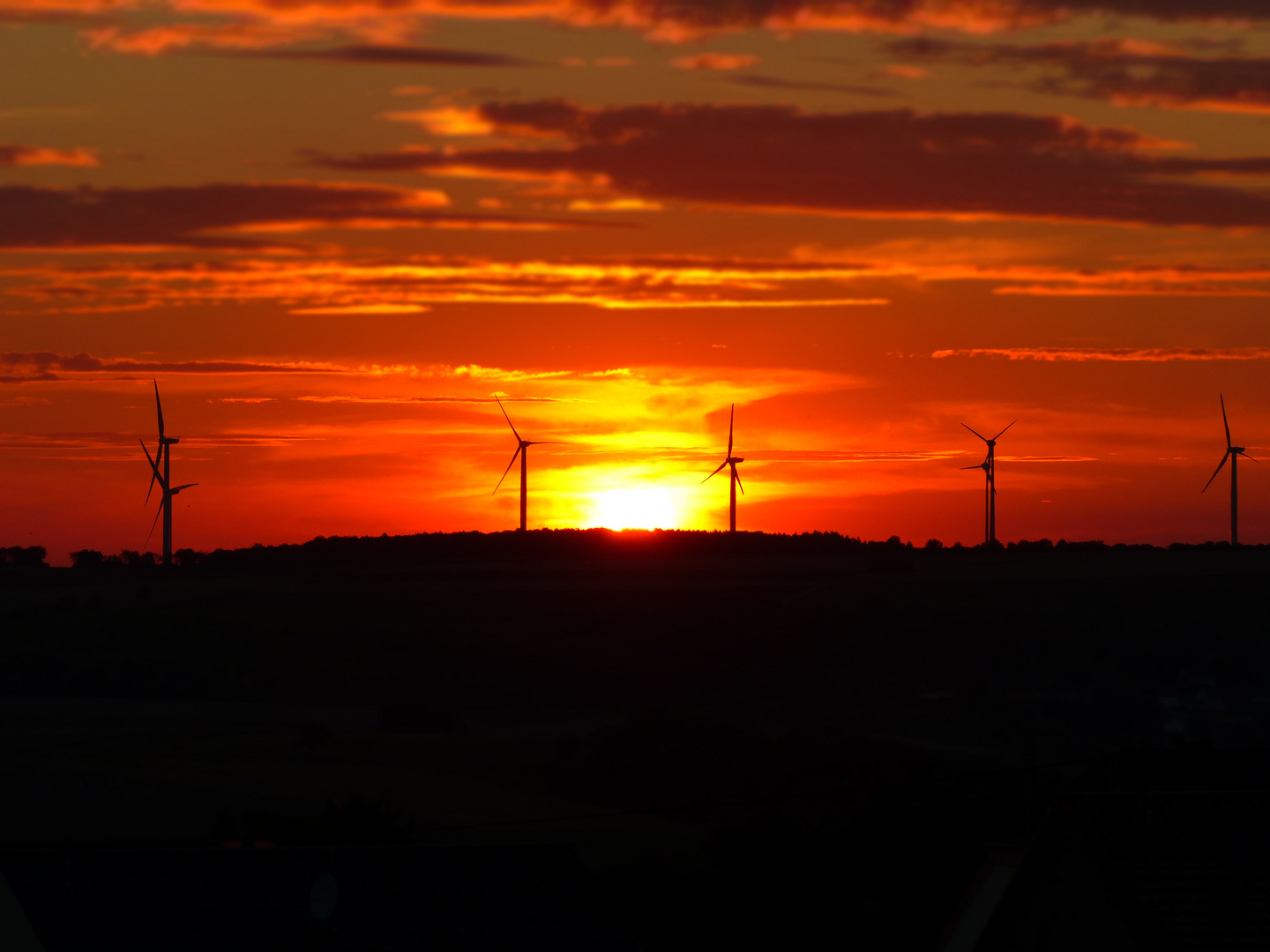 Sonnenuntergang auf meinem Balkon :-)