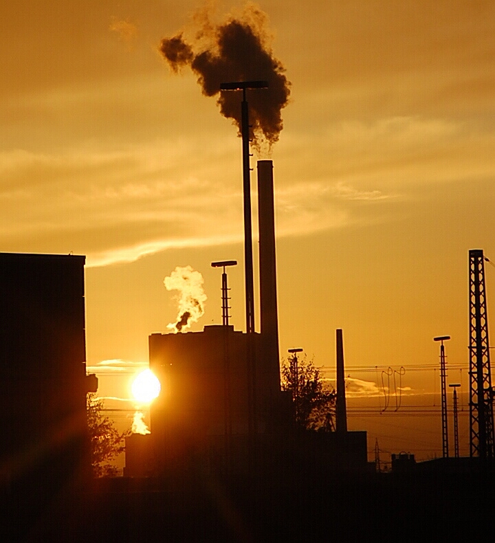 Sonnenuntergang auf meiner Arbeitsstelle 2