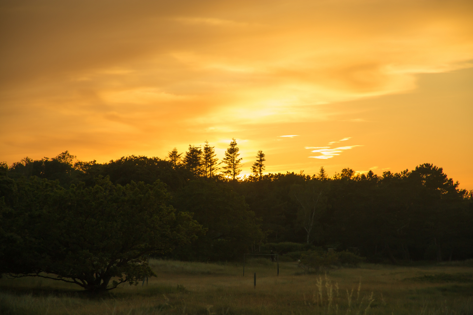 Sonnenuntergang auf Moen