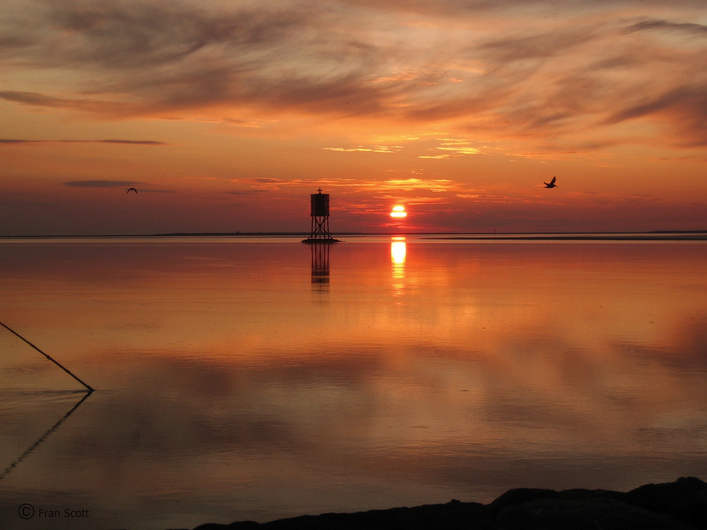 Sonnenuntergang auf Neuwerk 2