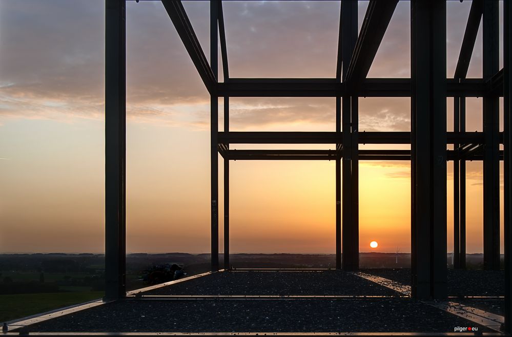 Sonnenuntergang auf Norddeutschland