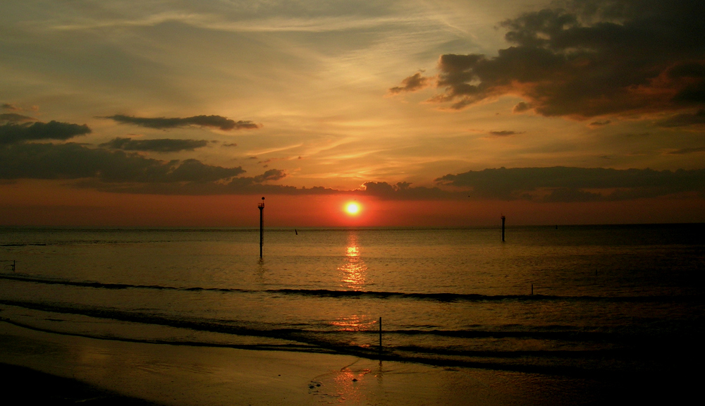 Sonnenuntergang auf Norderney