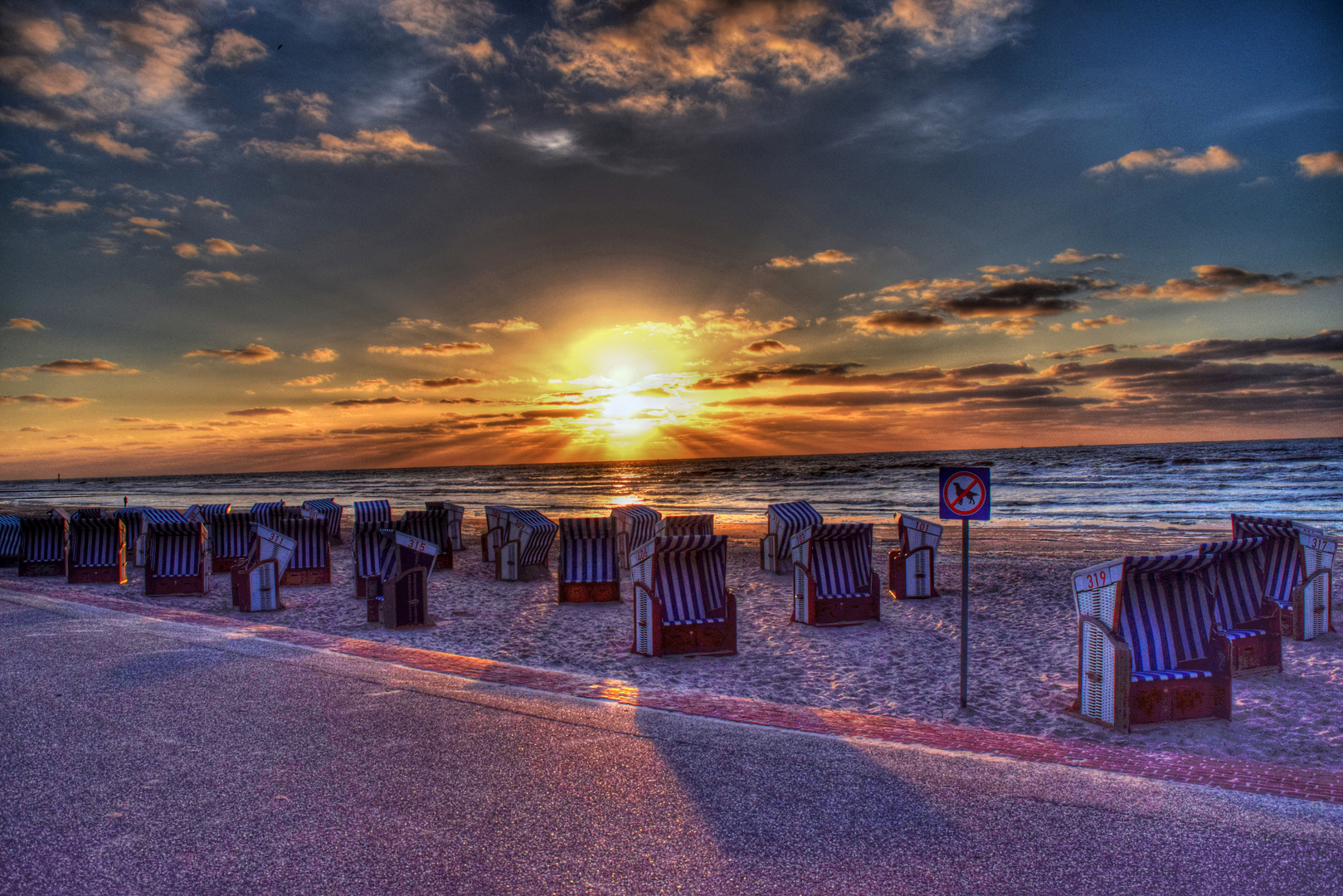 Sonnenuntergang auf Norderney Foto & Bild | landschaft ...