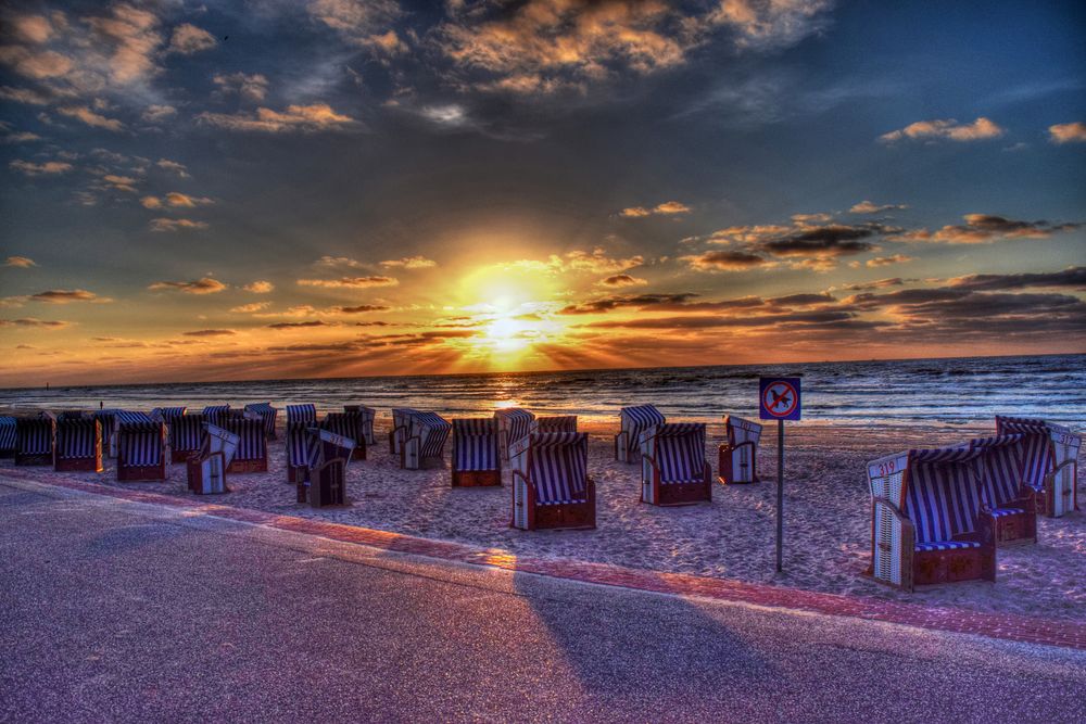 Sonnenuntergang auf Norderney Foto & Bild landschaft, meer & strand