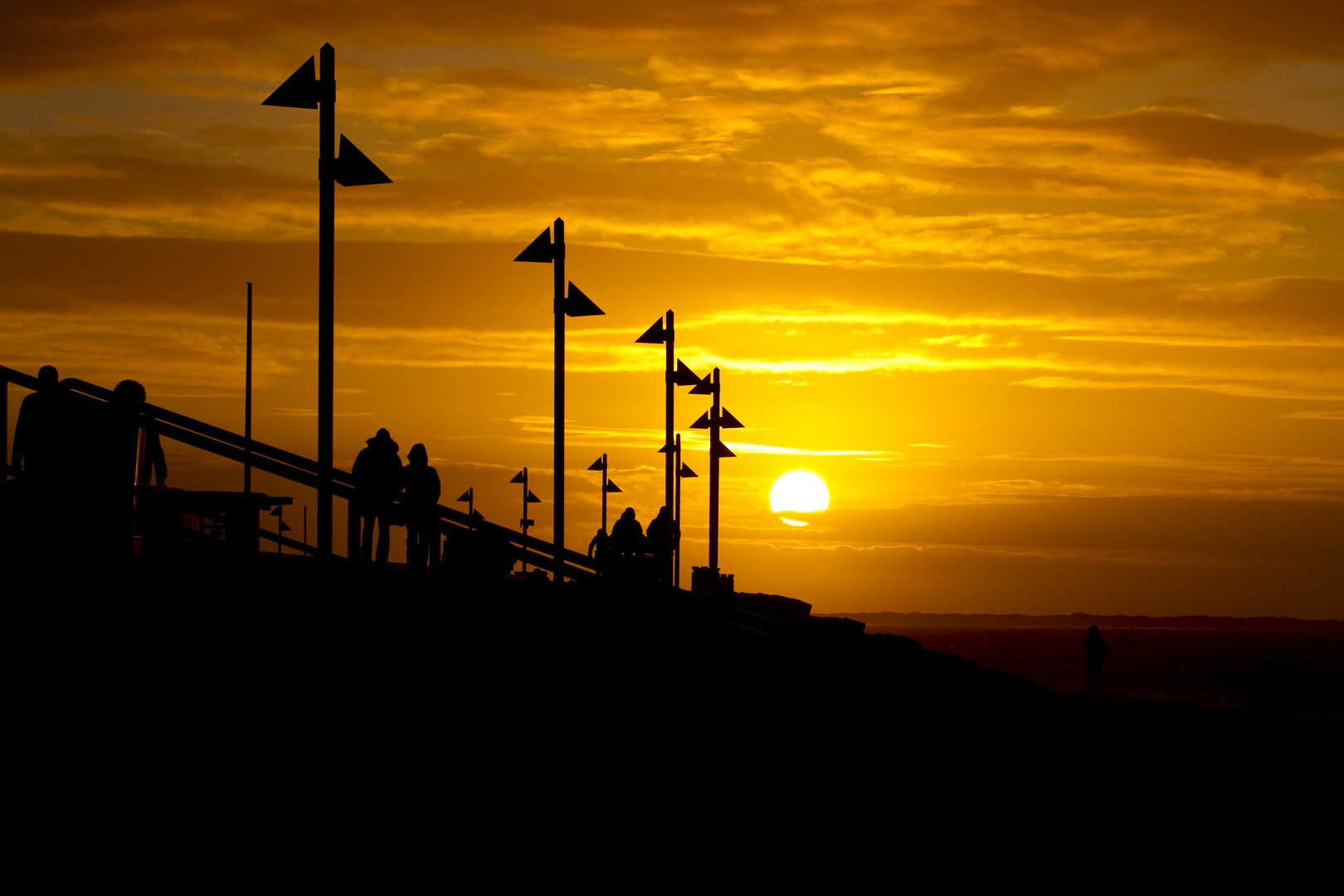 Sonnenuntergang auf Norderney