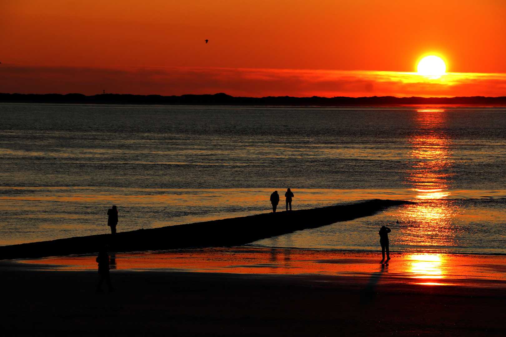 Sonnenuntergang auf Norderney