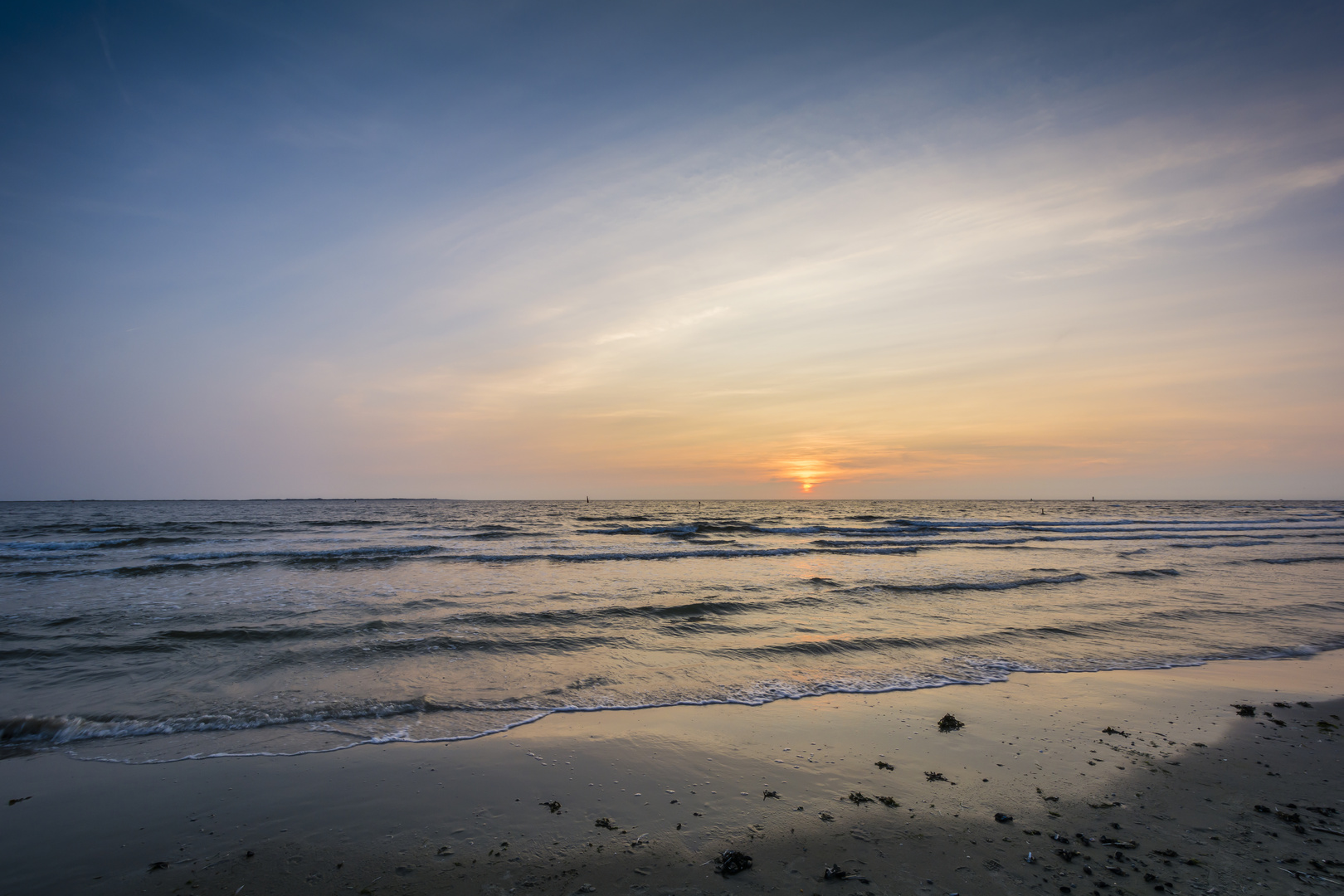 Sonnenuntergang auf Norderney