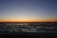 Sonnenuntergang auf Nordstrand