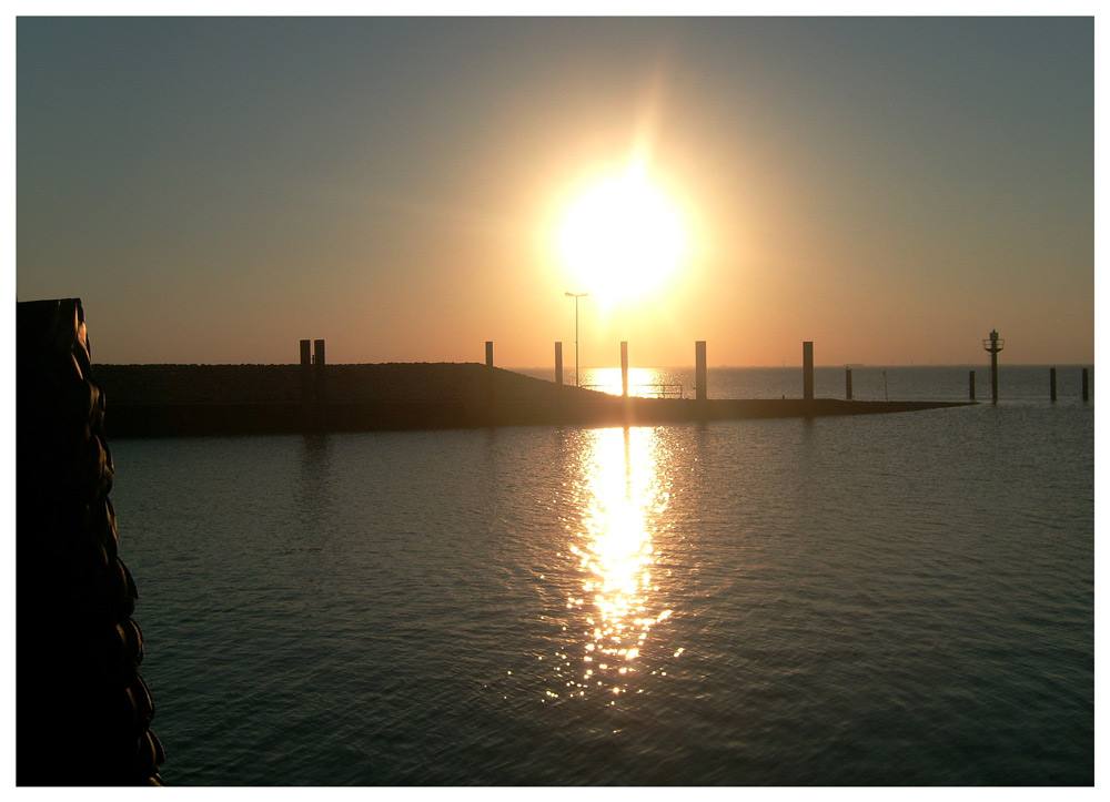 Sonnenuntergang auf Nordstrand