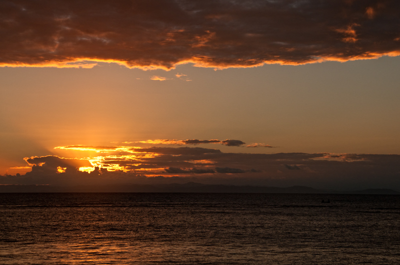 Sonnenuntergang auf Nosy Nato